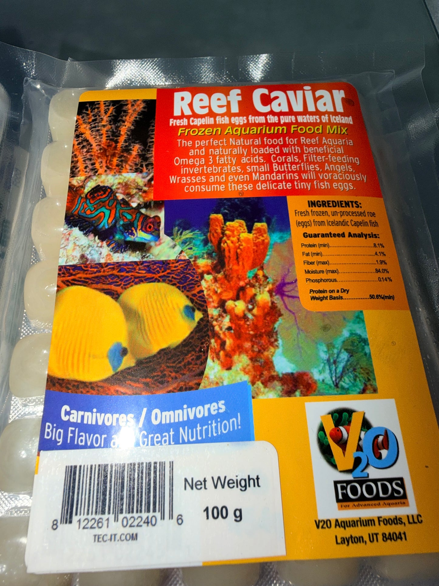 Reef Caviar frozen food 100g